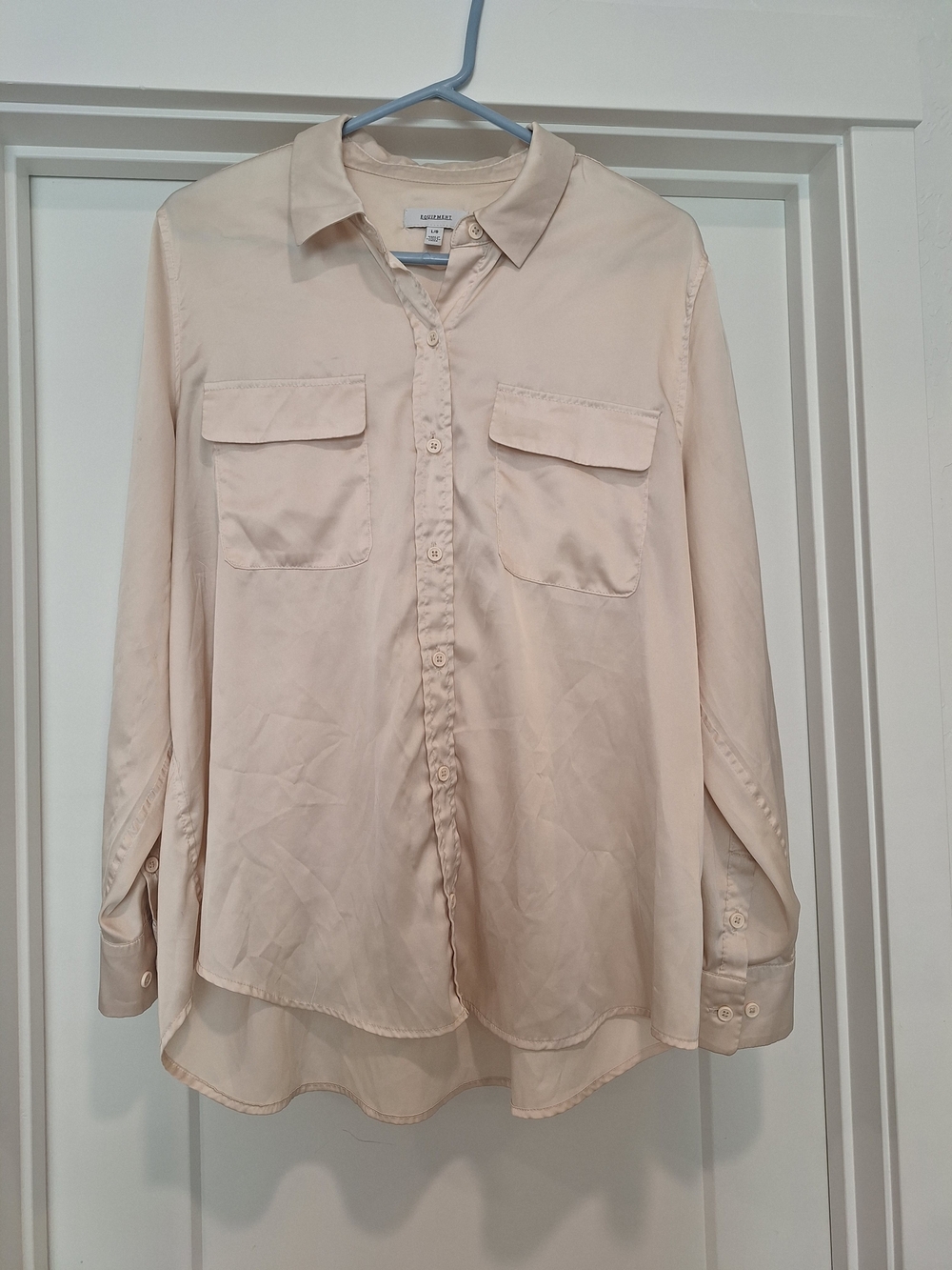 Equipment Pink Button-Down Shirt with Chest Pockets